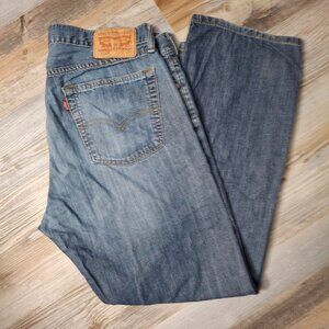 Levis 514 Jeans Mens 36x30 Blue Straight Leg Medium Wash Denim Classic 514 Tag